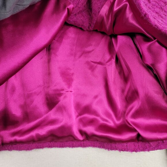 Pendleton Textured Wool Mohair Blend Jacket Button Front Pink Size 16 USA New - Picture 7 of 11